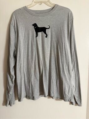 The Black Dog Grey Long-Sleeve Tee with Black Dog Graphic